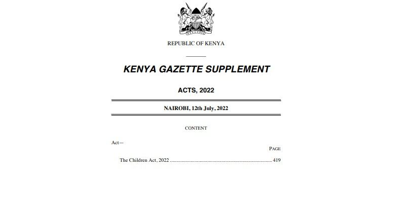 The Children Act 2022